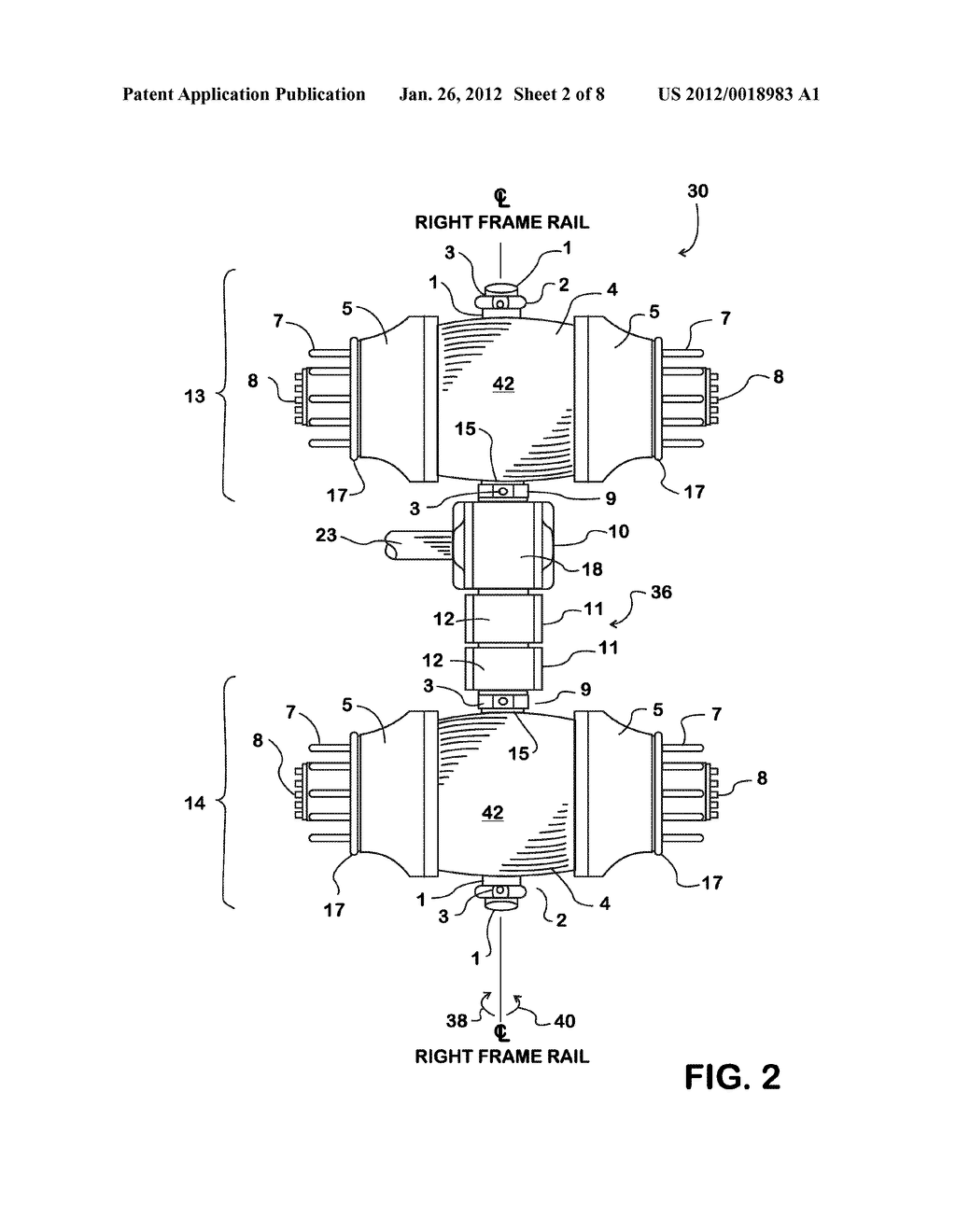 INDEPENDENT HYDRAULIC SERVO DRIVE STEERING FOR BETWEEN-THE-DUALS DIRECT     DRIVE EQUALIZING BEAM SUSPENSION - diagram, schematic, and image 03