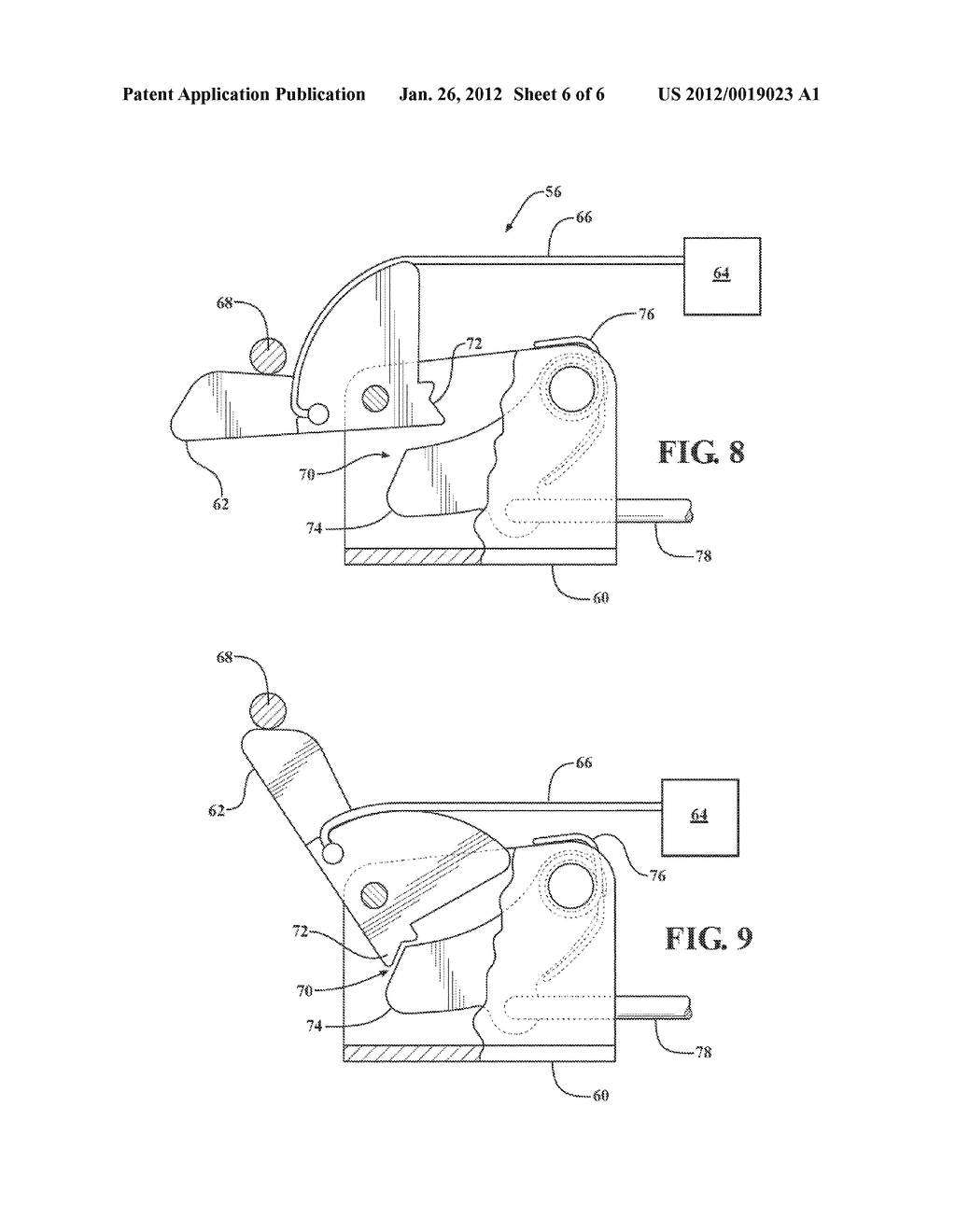 RETRACTING SEAL SURFACE ENABLING INDEPENDENT ACTION OF OPPOSING HINGED     VEHICLE DOORS - diagram, schematic, and image 07