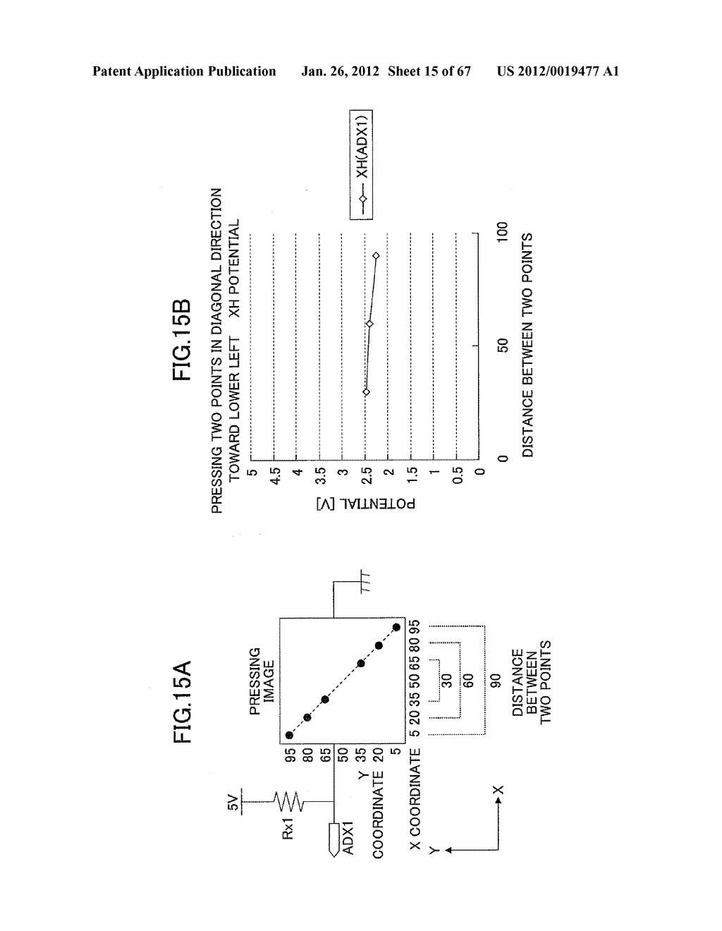 METHOD OF DETECTING POSITION ON TOUCHSCREEN PANEL, TOUCHSCREEN PANEL, AND     METHOD OF INITIALIZING TOUCHSCREEN PANEL - diagram, schematic, and image 16