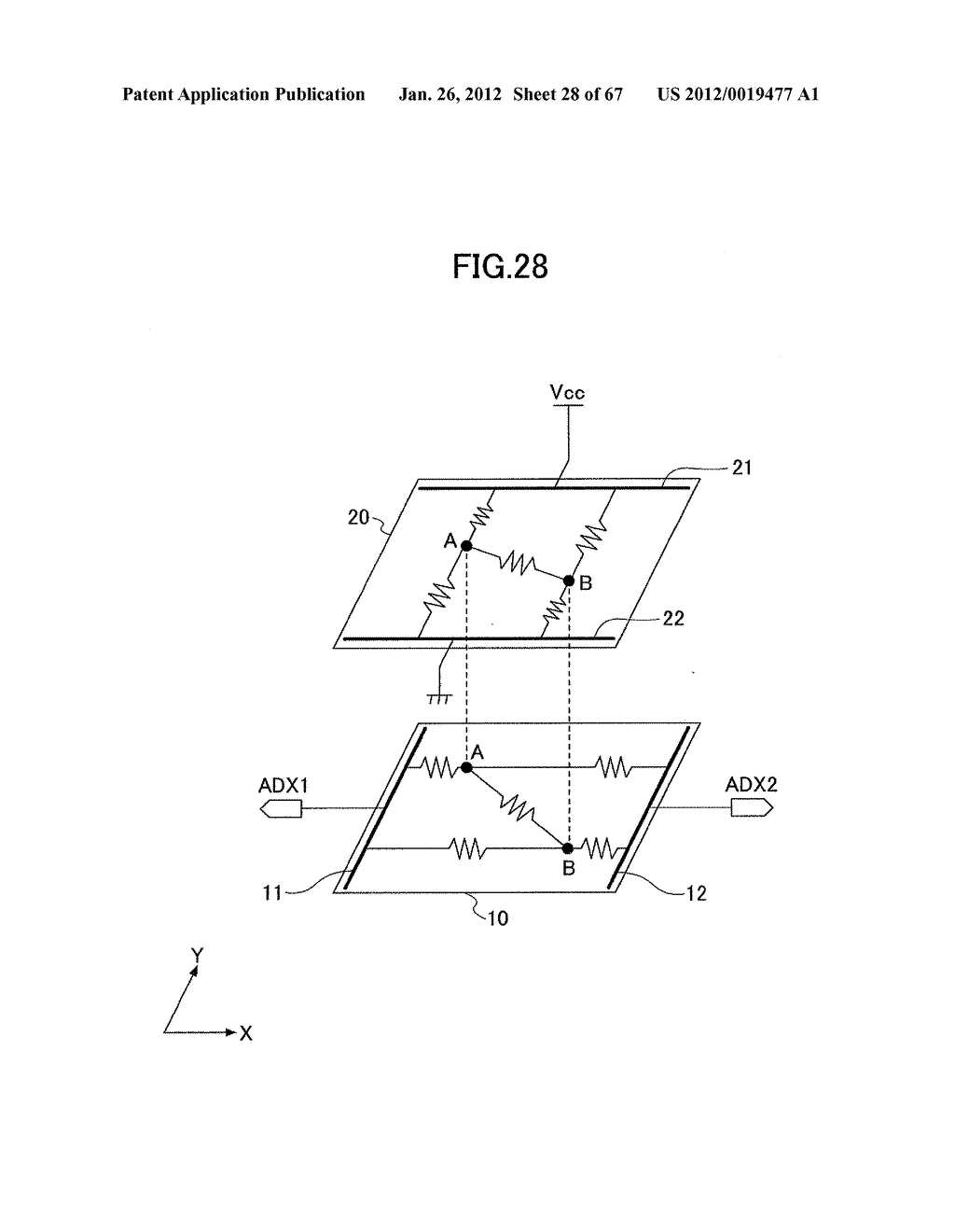 METHOD OF DETECTING POSITION ON TOUCHSCREEN PANEL, TOUCHSCREEN PANEL, AND     METHOD OF INITIALIZING TOUCHSCREEN PANEL - diagram, schematic, and image 29