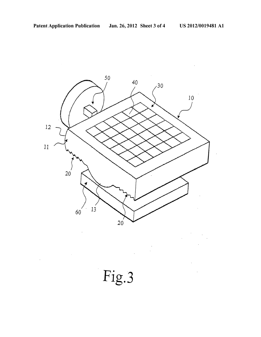 Controller of Contact Sensing Type Using Optical Principle for Controlling     a Pointer on a Display Screen - diagram, schematic, and image 04