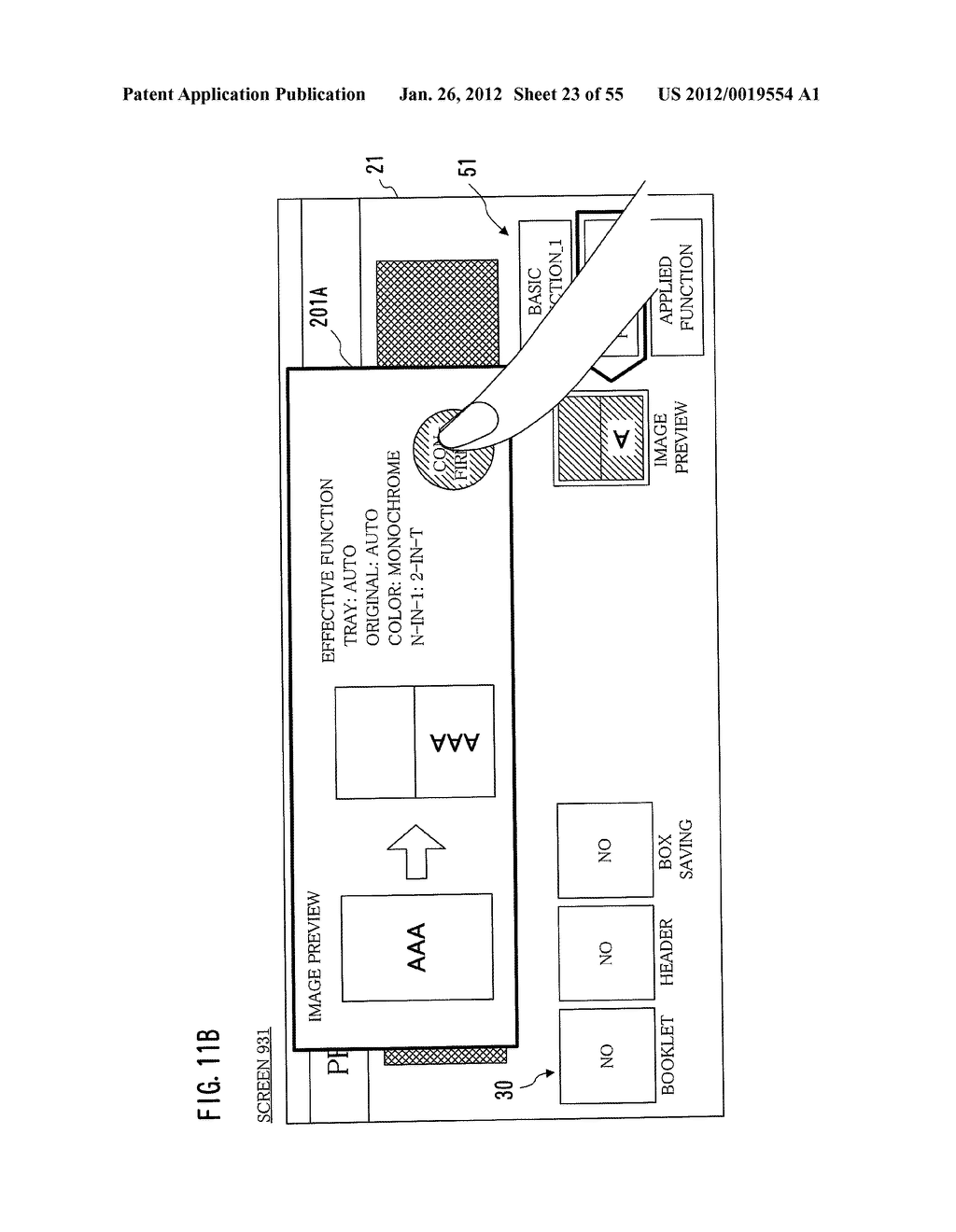 IMAGE PROCESSING APPARATUS, METHOD FOR DISPLAYING POP-UP WINDOW, AND     COMPUTER-READABLE STORAGE MEDIUM FOR COMPUTER PROGRAM - diagram, schematic, and image 24