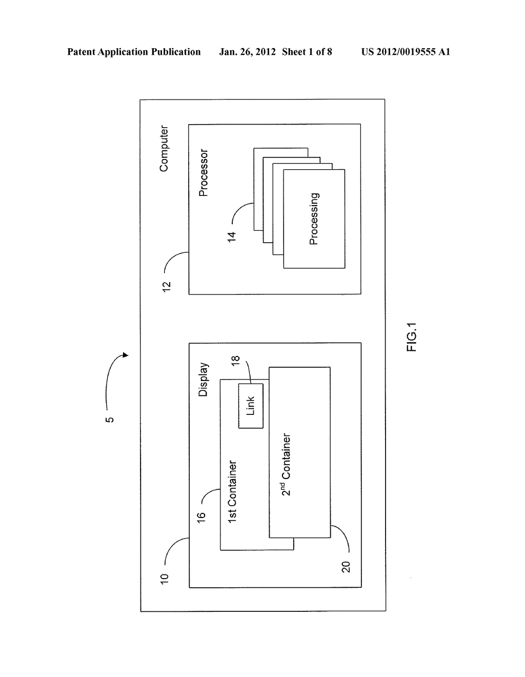 SYSTEM, METHOD, AND COMPUTER SOFTWARE CODE FOR DISPLAYING CONCURRENT AND     CONTEXTUAL DISPLAY OF INFORMATION IN SEPARATE DISPLAY CONTAINERS ON A     VISUAL SCREEN - diagram, schematic, and image 02