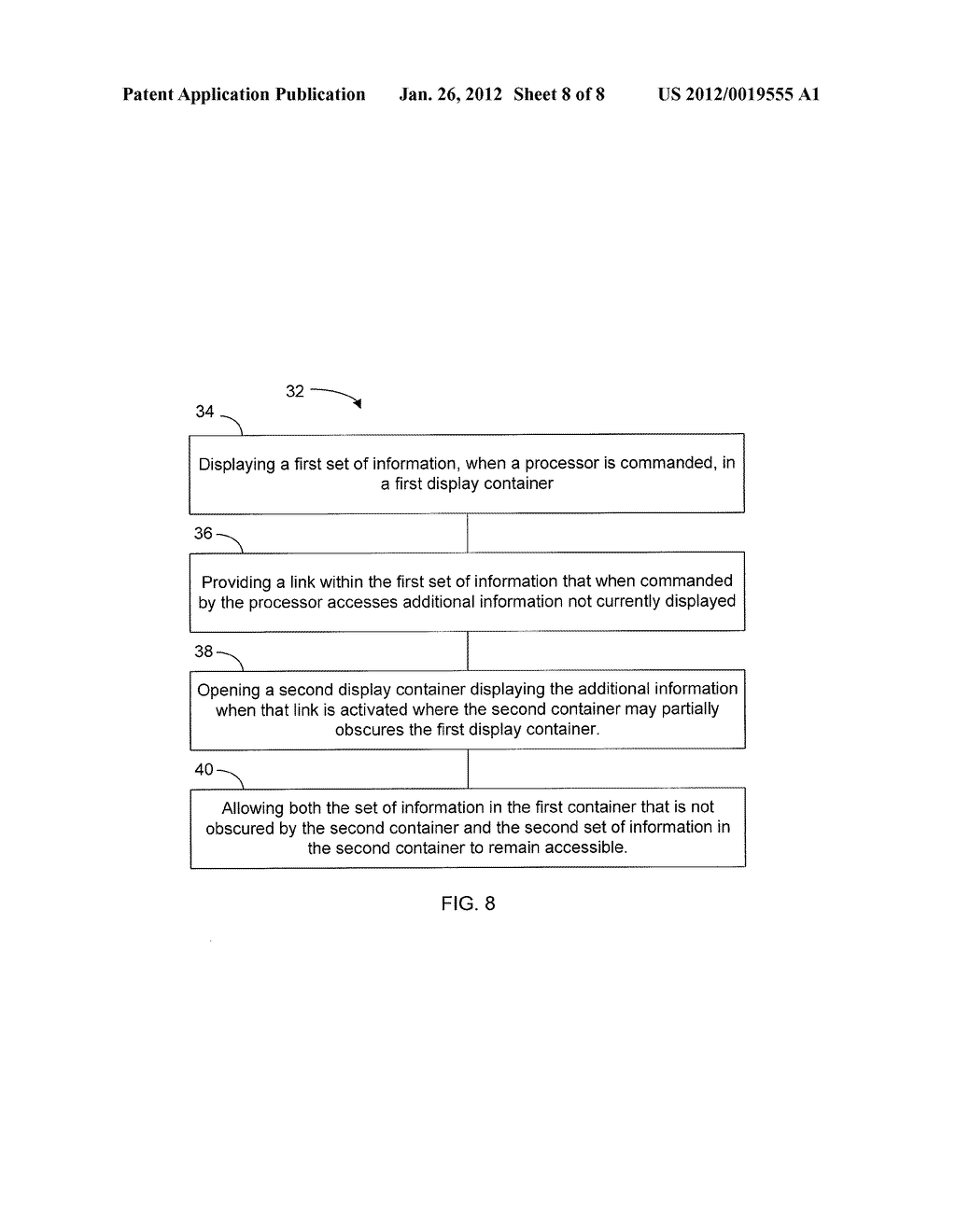 SYSTEM, METHOD, AND COMPUTER SOFTWARE CODE FOR DISPLAYING CONCURRENT AND     CONTEXTUAL DISPLAY OF INFORMATION IN SEPARATE DISPLAY CONTAINERS ON A     VISUAL SCREEN - diagram, schematic, and image 09