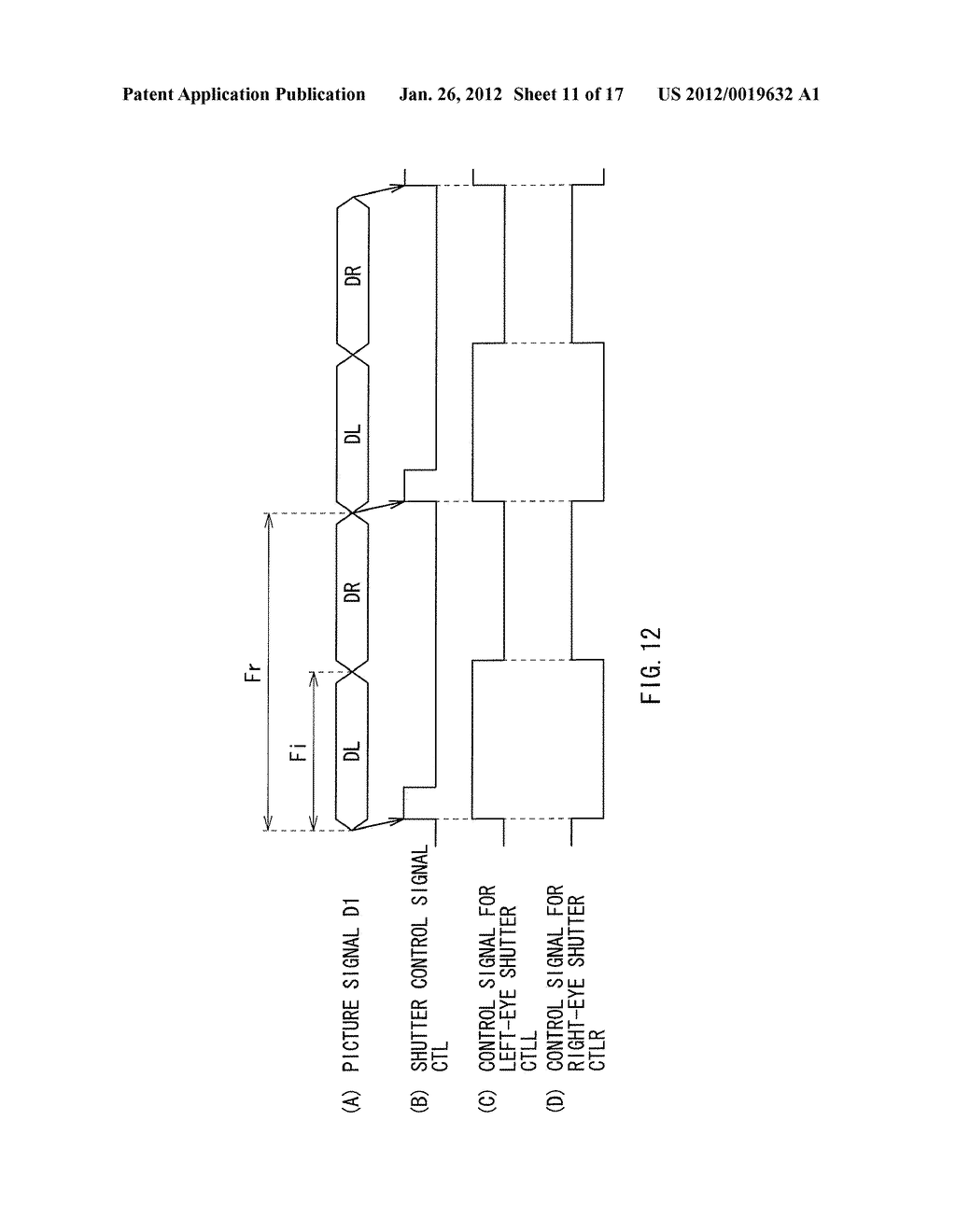 DISPLAY DEVICE, SHUTTER DEVICE, SHUTTER CONTROL CIRCUIT, METHOD OF     CONTROLLING SHUTTERS, AND DISPLAY SYSTEM - diagram, schematic, and image 12