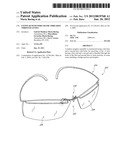 EYEWEAR WITH WIRE FRAME THREADED THROUGH LENSES diagram and image