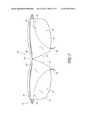 EYEWEAR WITH WIRE FRAME THREADED THROUGH LENSES diagram and image