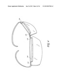 EYEWEAR WITH WIRE FRAME THREADED THROUGH LENSES diagram and image