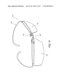 EYEWEAR WITH WIRE FRAME THREADED THROUGH LENSES diagram and image