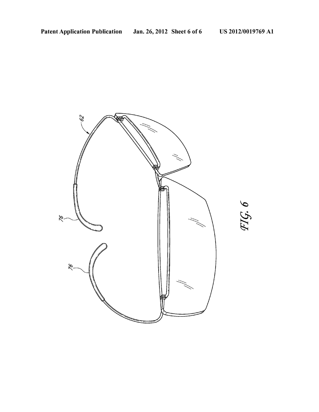 EYEWEAR WITH WIRE FRAME INSERTED INTO SLOTS IN LENSES - diagram, schematic, and image 07
