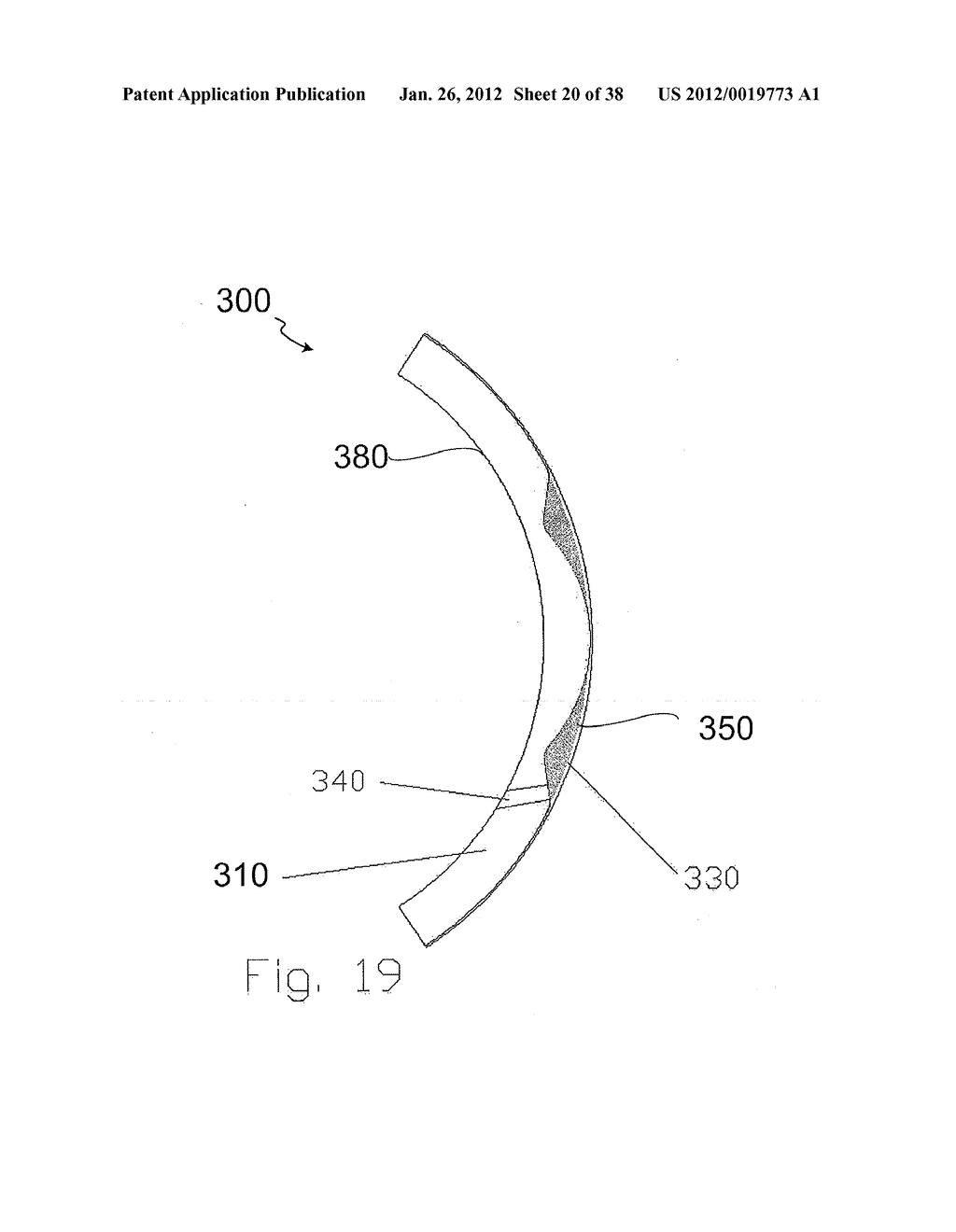 HIGH PERFORMANCE, LOW COST MULTIFOCAL LENS HAVING DYNAMIC PROGRESSIVE     OPTICAL POWER REGION - diagram, schematic, and image 21