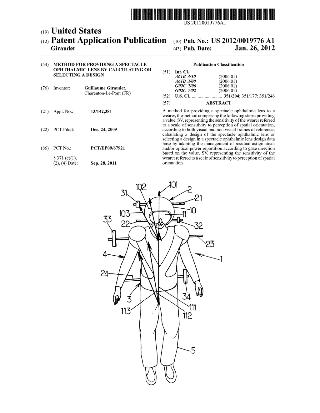 Method for Providing a Spectacle Ophthalmic Lens by Calculating or     Selecting a Design - diagram, schematic, and image 01