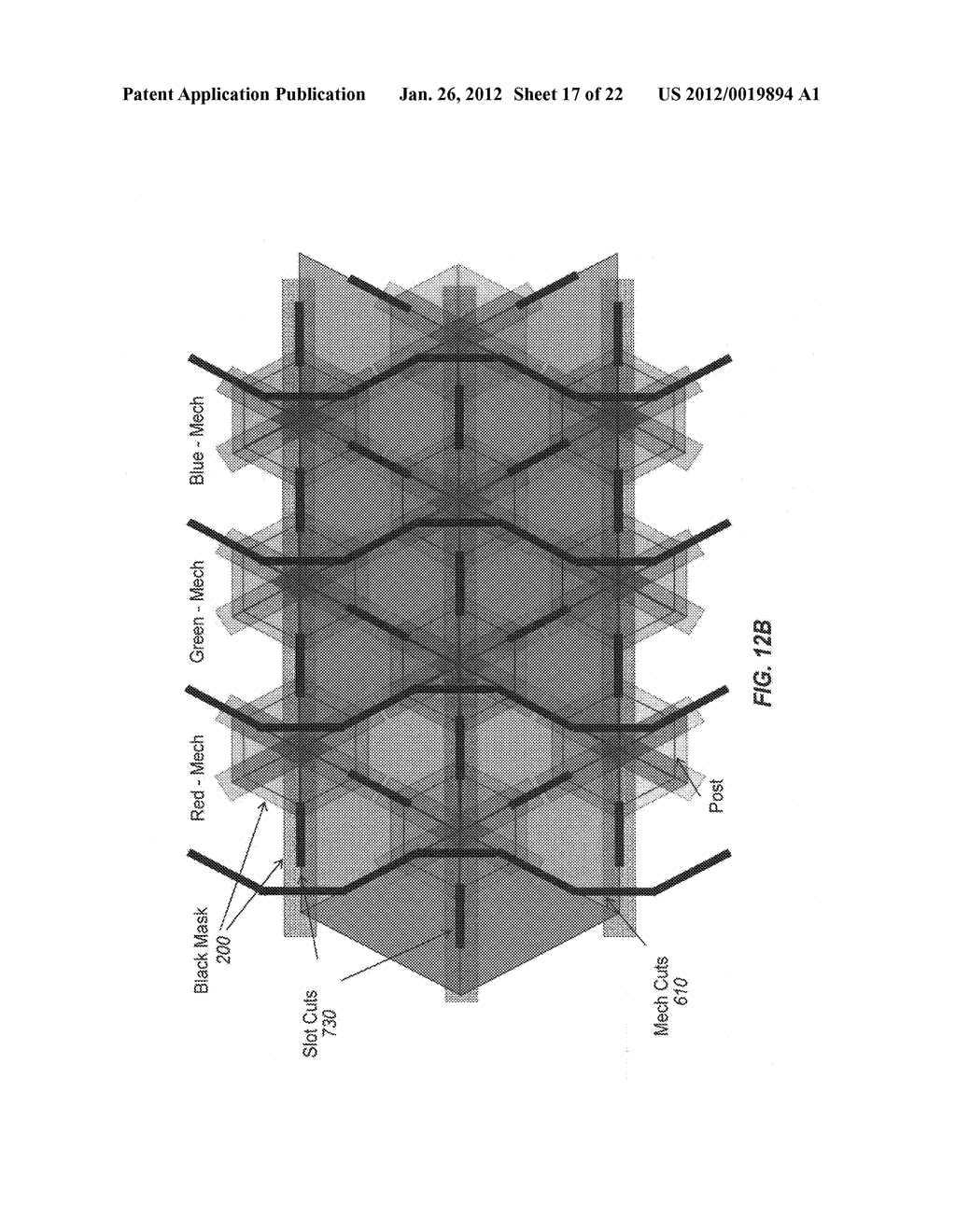 Interferometric modulation devices having triangular subpixels - diagram, schematic, and image 18