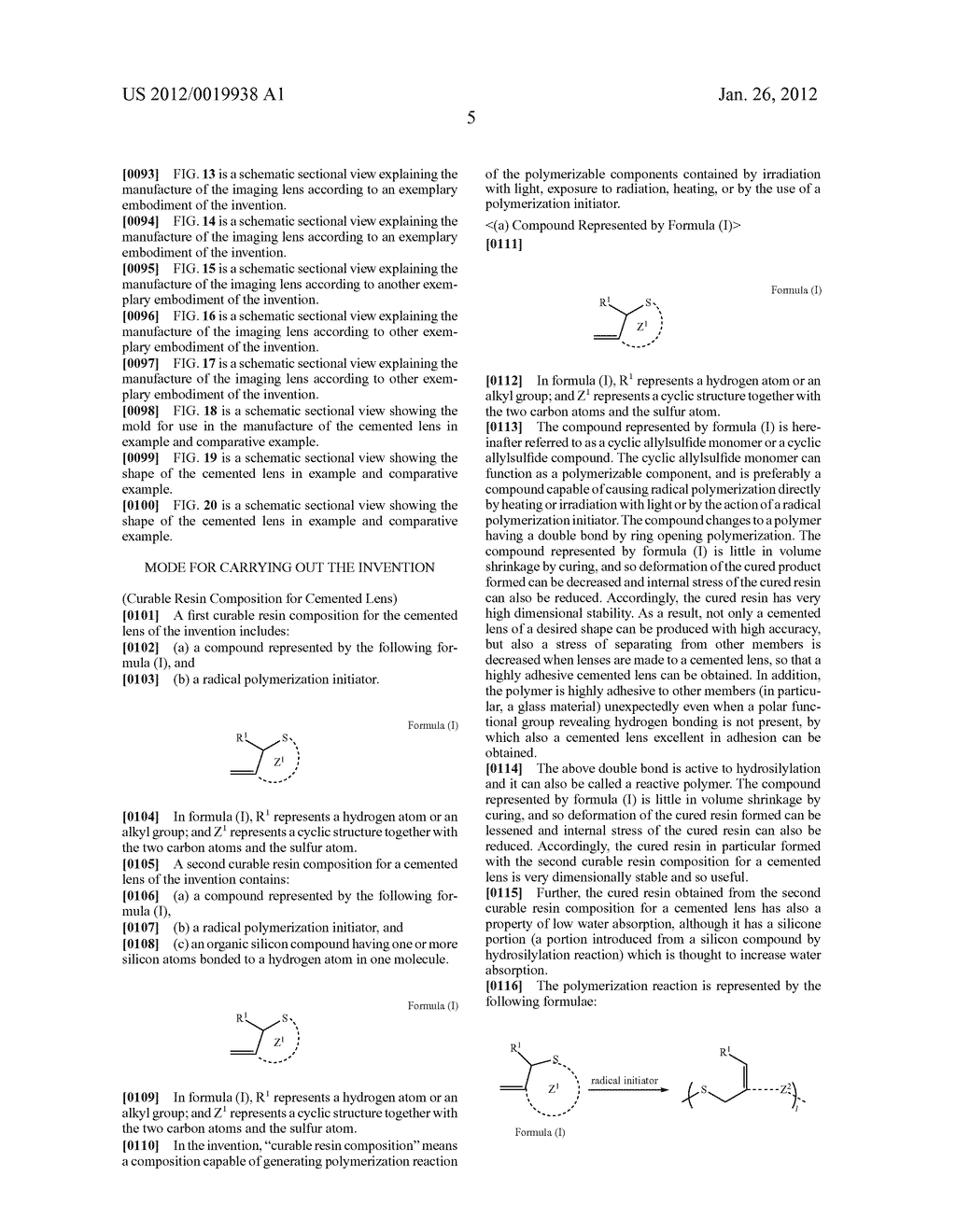 CURABLE RESIN COMPOSITION FOR CEMENTED LENS, IMAGING LENS, AND METHOD FOR     MANUFACTURING IMAGING LENS - diagram, schematic, and image 16