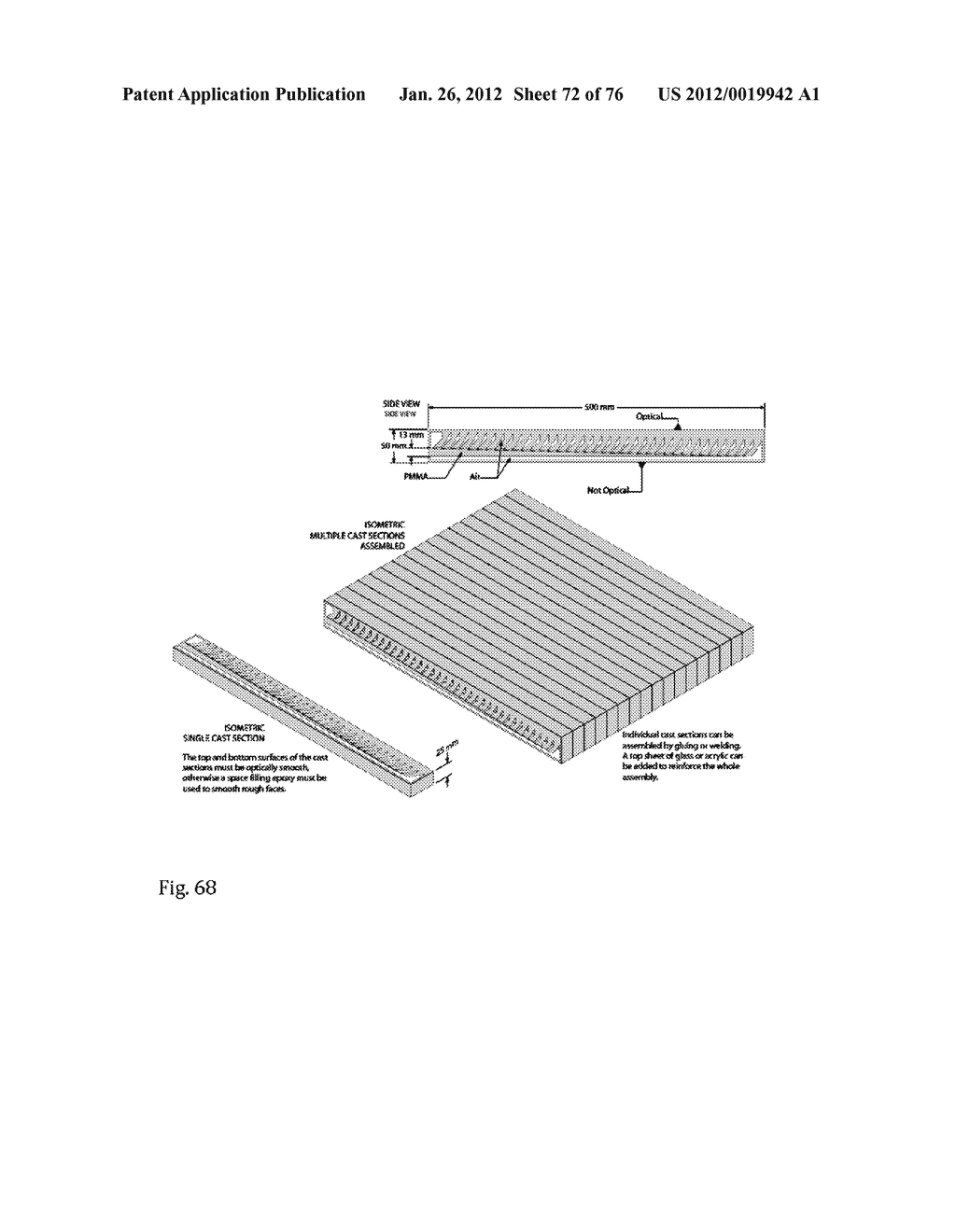 Light-Guide Solar Panel and Method of Fabrication Thereof - diagram, schematic, and image 73