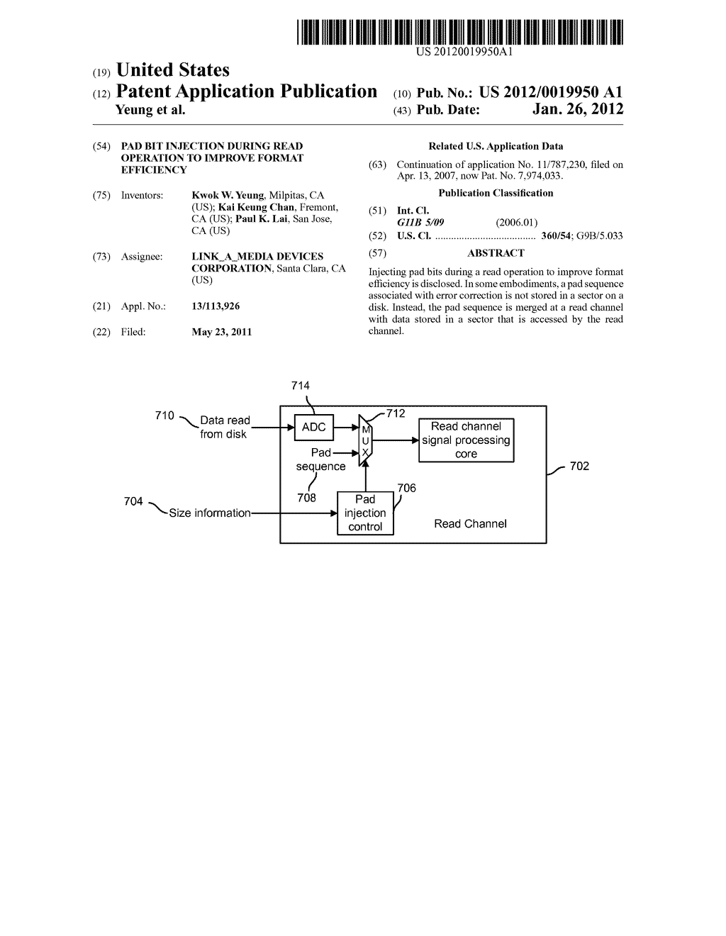 PAD BIT INJECTION DURING READ OPERATION TO IMPROVE FORMAT EFFICIENCY - diagram, schematic, and image 01