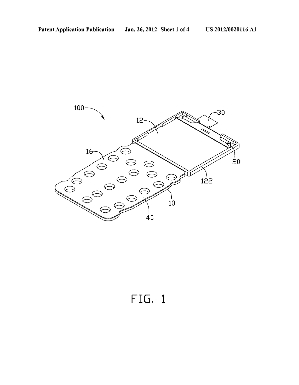 LIGHT GUIDE PLATE ASSEMBLY FOR PORTABLE ELECTRONIC DEVICE - diagram, schematic, and image 02