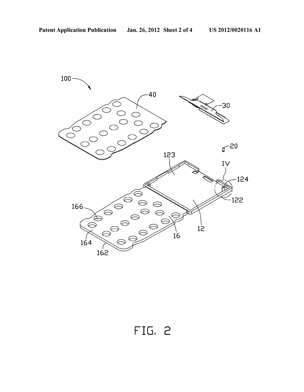 LIGHT GUIDE PLATE ASSEMBLY FOR PORTABLE ELECTRONIC DEVICE - diagram, schematic, and image 03