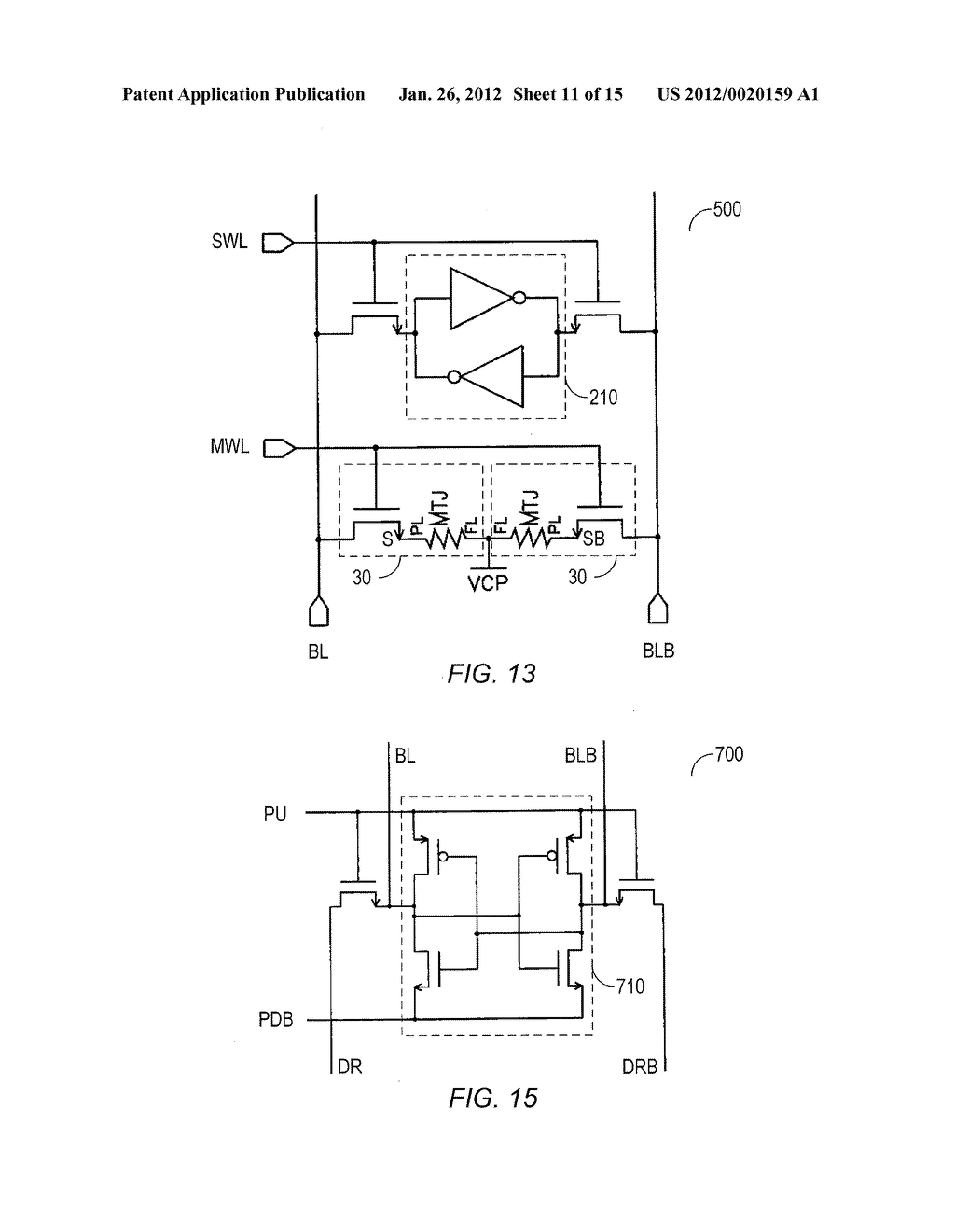 NON-VOLATILE STATIC RAM CELL CIRCUIT AND TIMING METHOD - diagram, schematic, and image 12