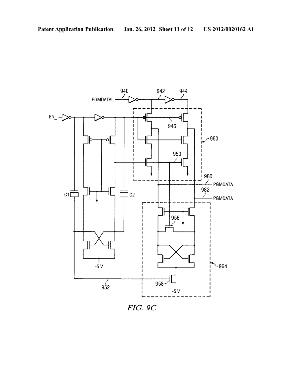 Low power, single poly EEPROM cell with voltage divider - diagram, schematic, and image 12