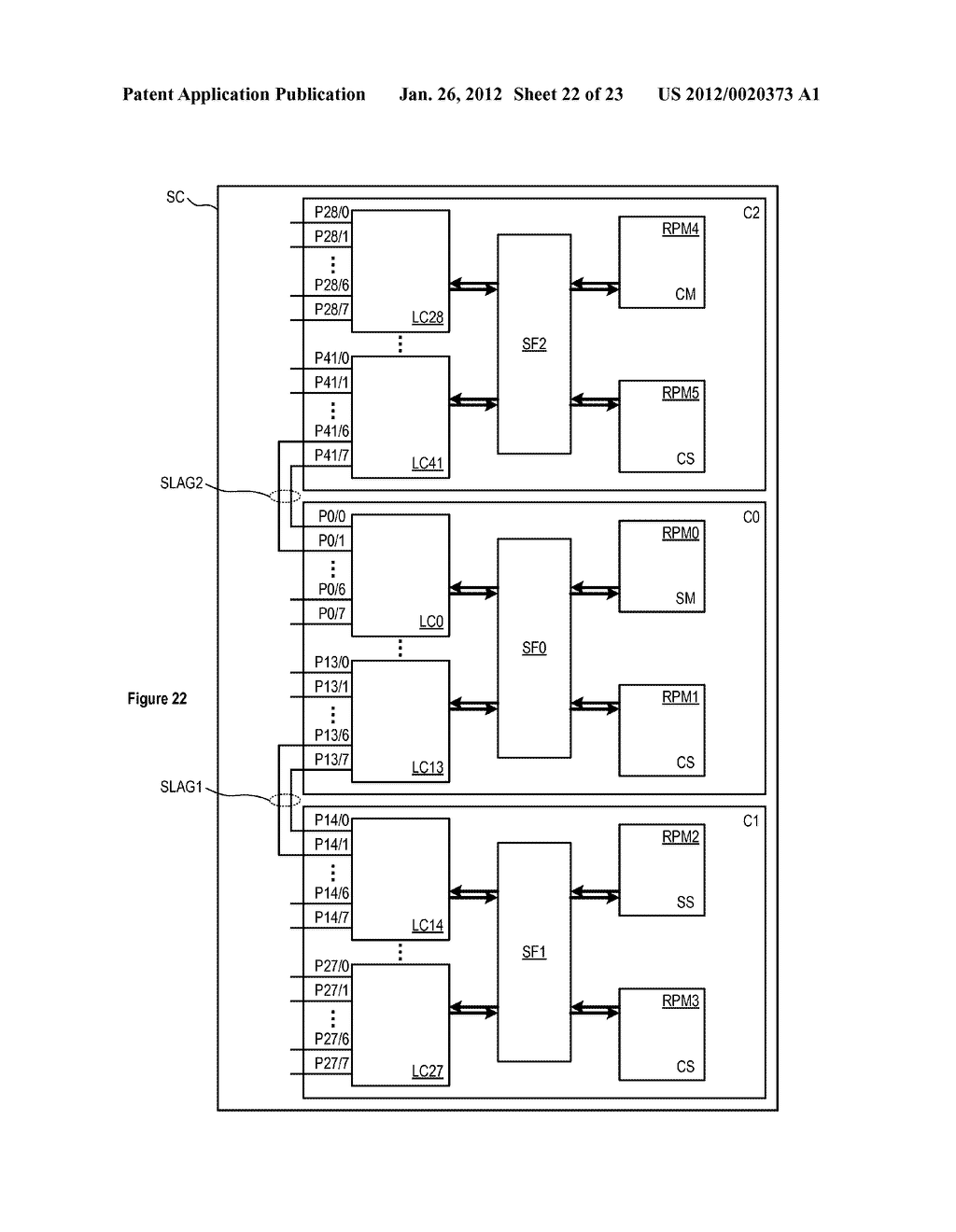 PACKET FORWARDING USING MULTIPLE STACKED CHASSIS - diagram, schematic, and image 23