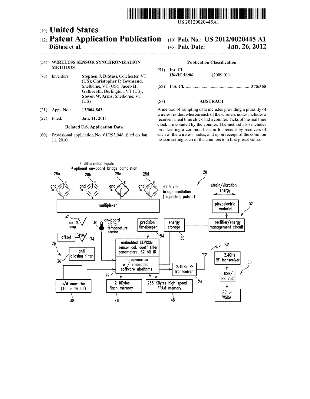 Wireless sensor synchronization methods - diagram, schematic, and image 01