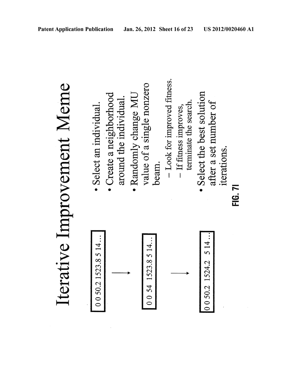 SYSTEM AND METHOD FOR RADIATION THERAPY TREATMENT PLANNING USING A MEMETIC     OPTIMIZATION ALGORITHM - diagram, schematic, and image 17