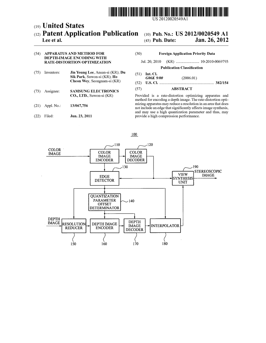 Apparatus and method for depth-image encoding with rate-distortion     optimization - diagram, schematic, and image 01