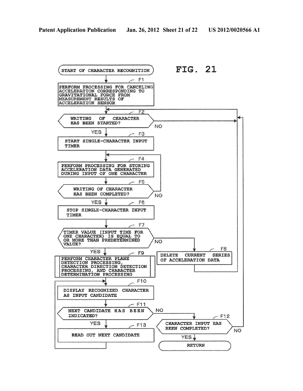 CHARACTER RECOGNITION DEVICE AND RECORDING MEDIUM - diagram, schematic, and image 22