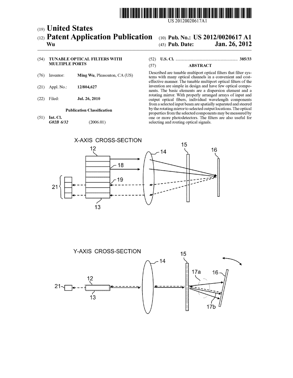 Tunable optical filters with multiple ports - diagram, schematic, and image 01