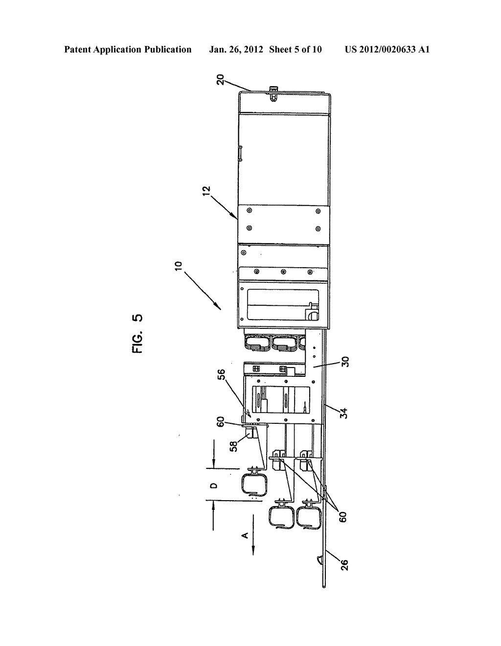 Adapter panel with lateral sliding adapter arrays - diagram, schematic, and image 06