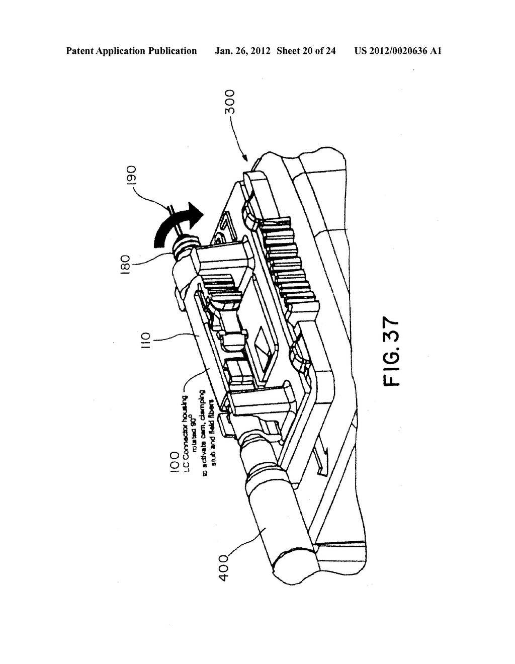 RE-TERMINABLE LC CONNECTOR ASSEMBLY AND CAM TERMINATION TOOL - diagram, schematic, and image 21