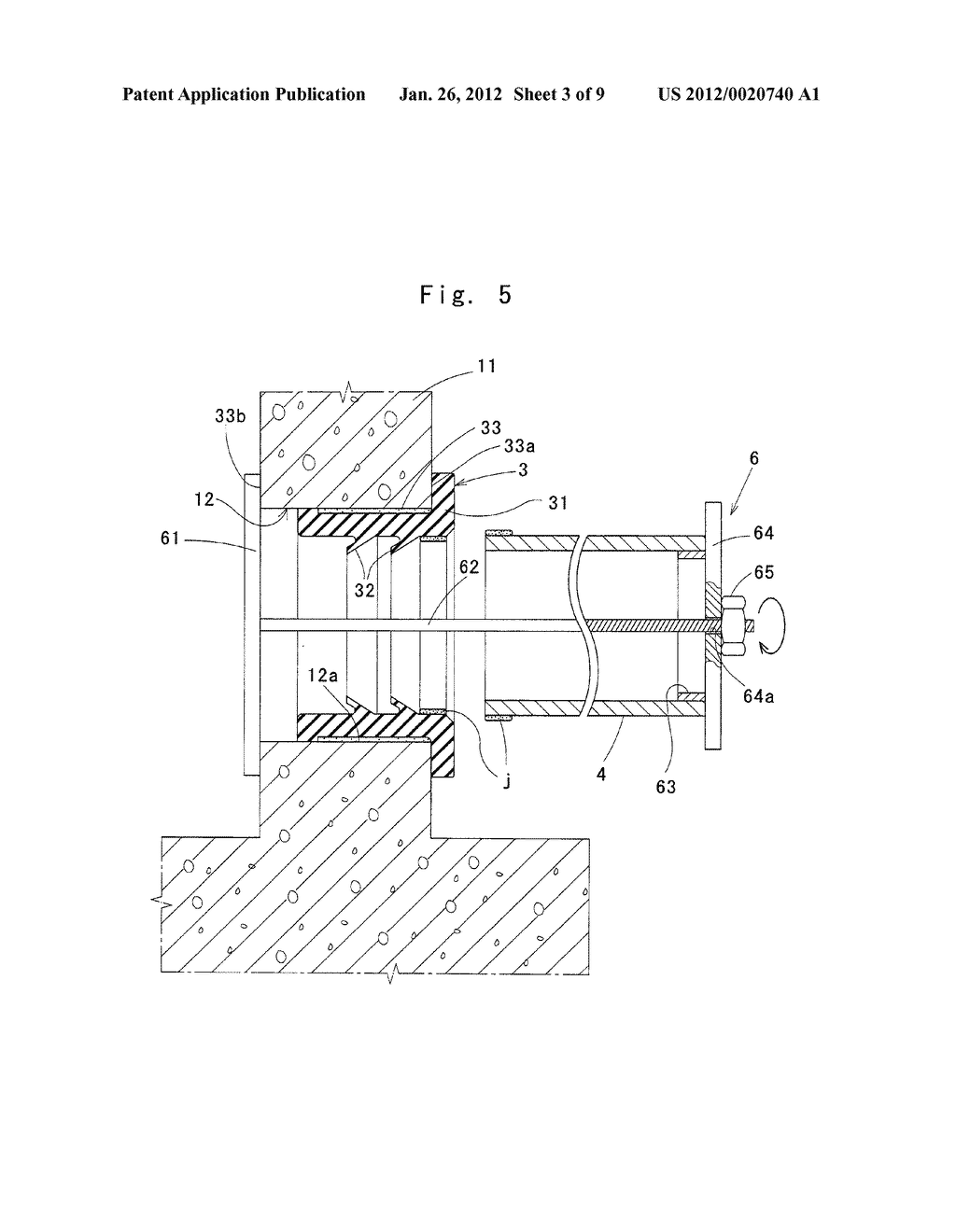 CONNECTION STRUCTURE FOR A MANHOLE PIPE AND A SEWER MAIN PIPE - diagram, schematic, and image 04