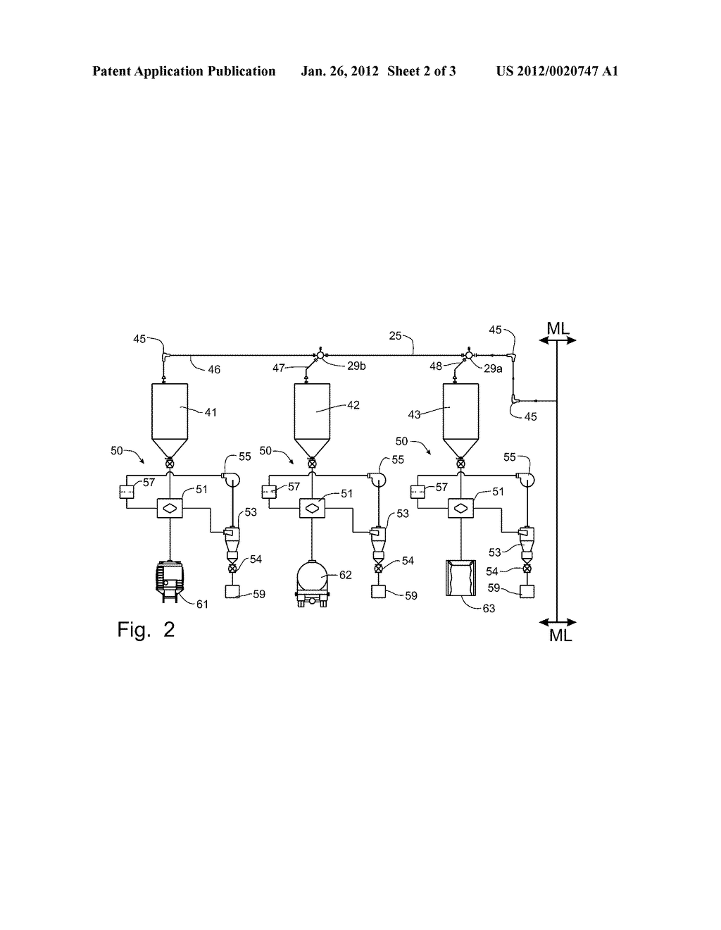 Pneumatic Conveying Process for Particulate Materials - diagram, schematic, and image 03