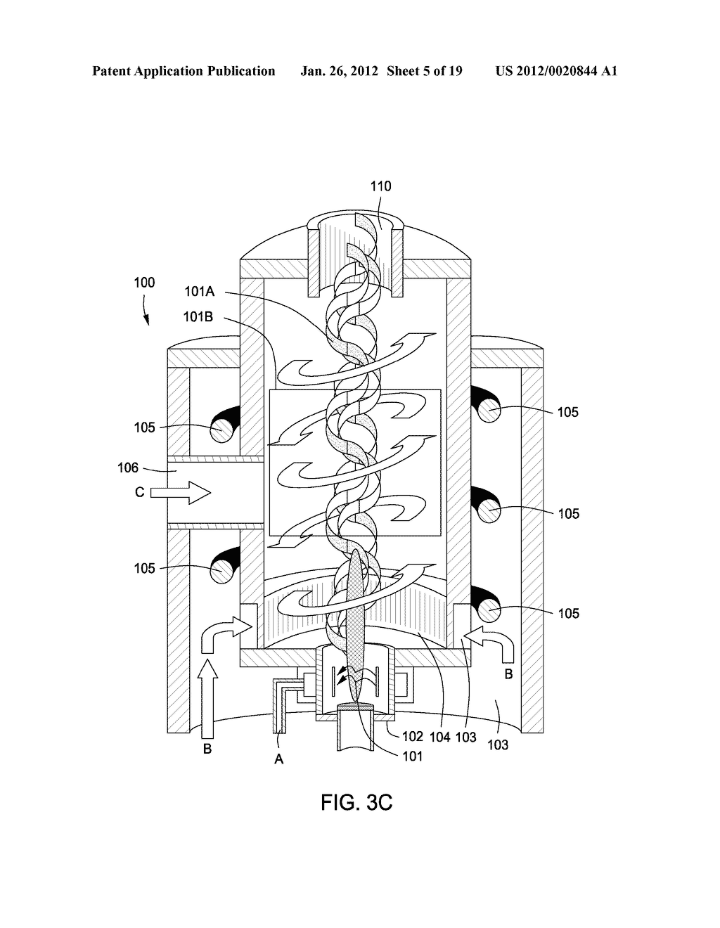 Apparatus for Treating a Substance with Wave Energy from Plasma and an     Electrical Arc - diagram, schematic, and image 06