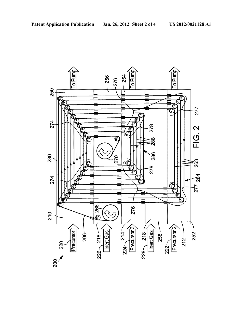 SUBSTRATE TRANSPORT MECHANISM CONTACTING A SINGLE SIDE OF A FLEXIBLE WEB     SUBSTRATE FOR ROLL-TO-ROLL THIN FILM DEPOSITION - diagram, schematic, and image 03