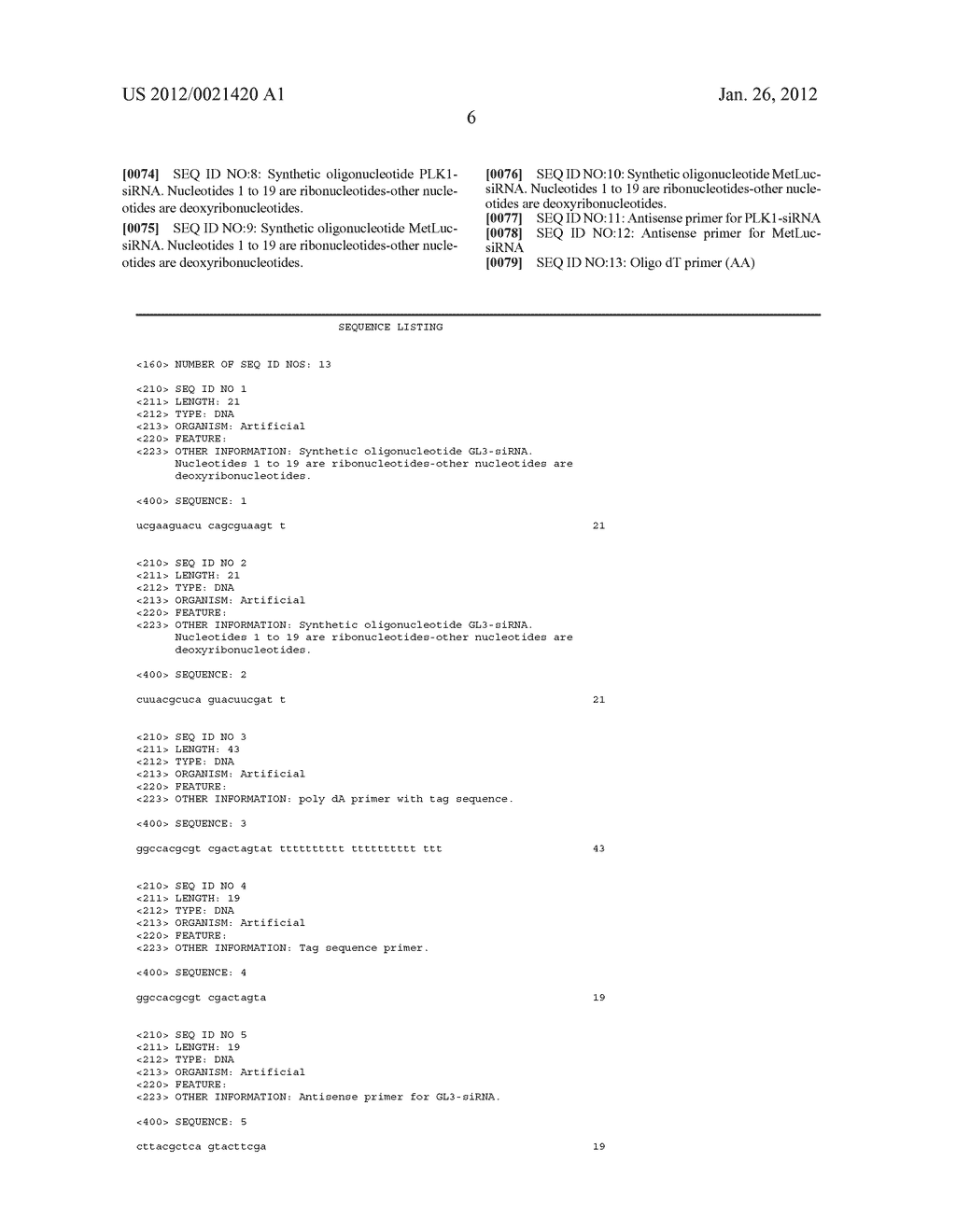 Synthetic siRNA Detection Method - diagram, schematic, and image 11