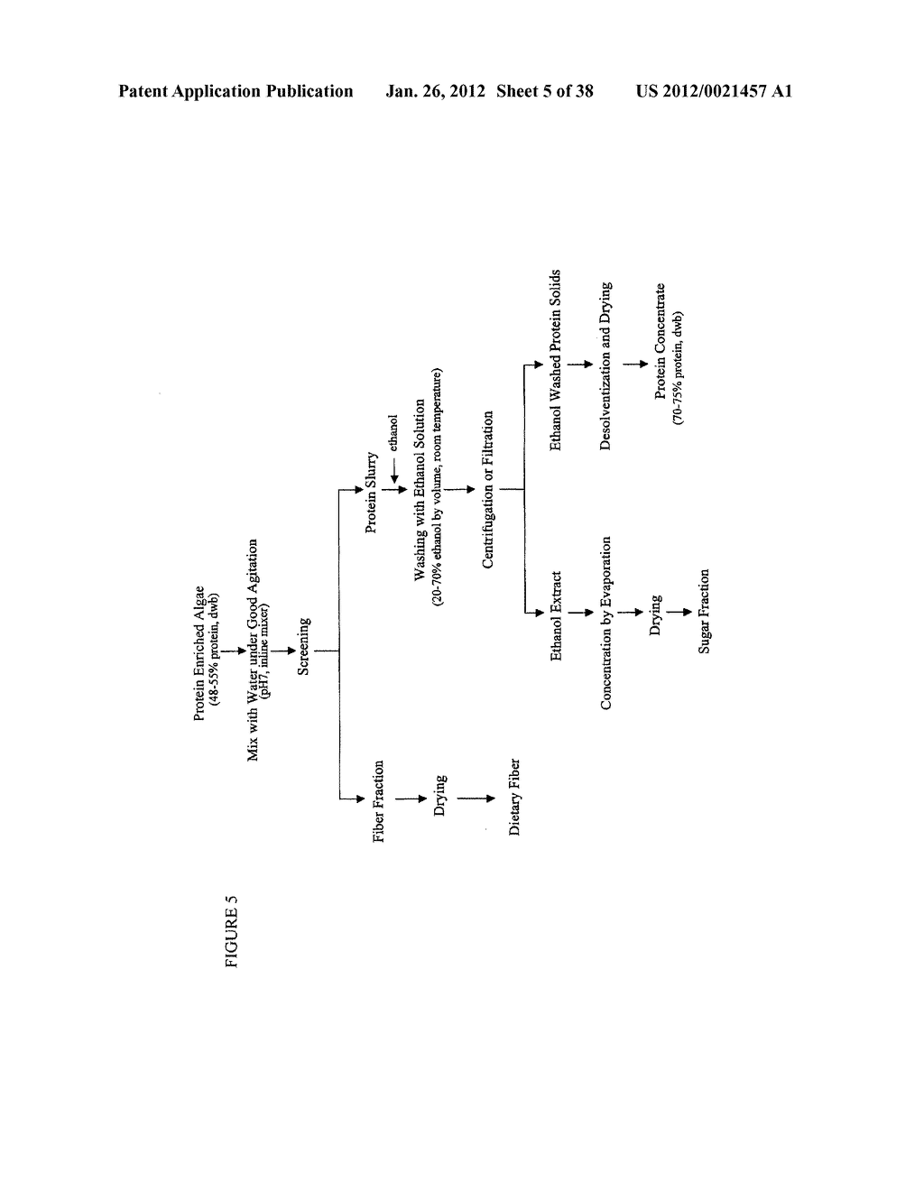 PROTEIN CONCENTRATES AND ISOLATES, AND PROCESSES FOR THE PRODUCTION     THEREOF FROM MACROALGAE AND/OR MICROALGAE - diagram, schematic, and image 06