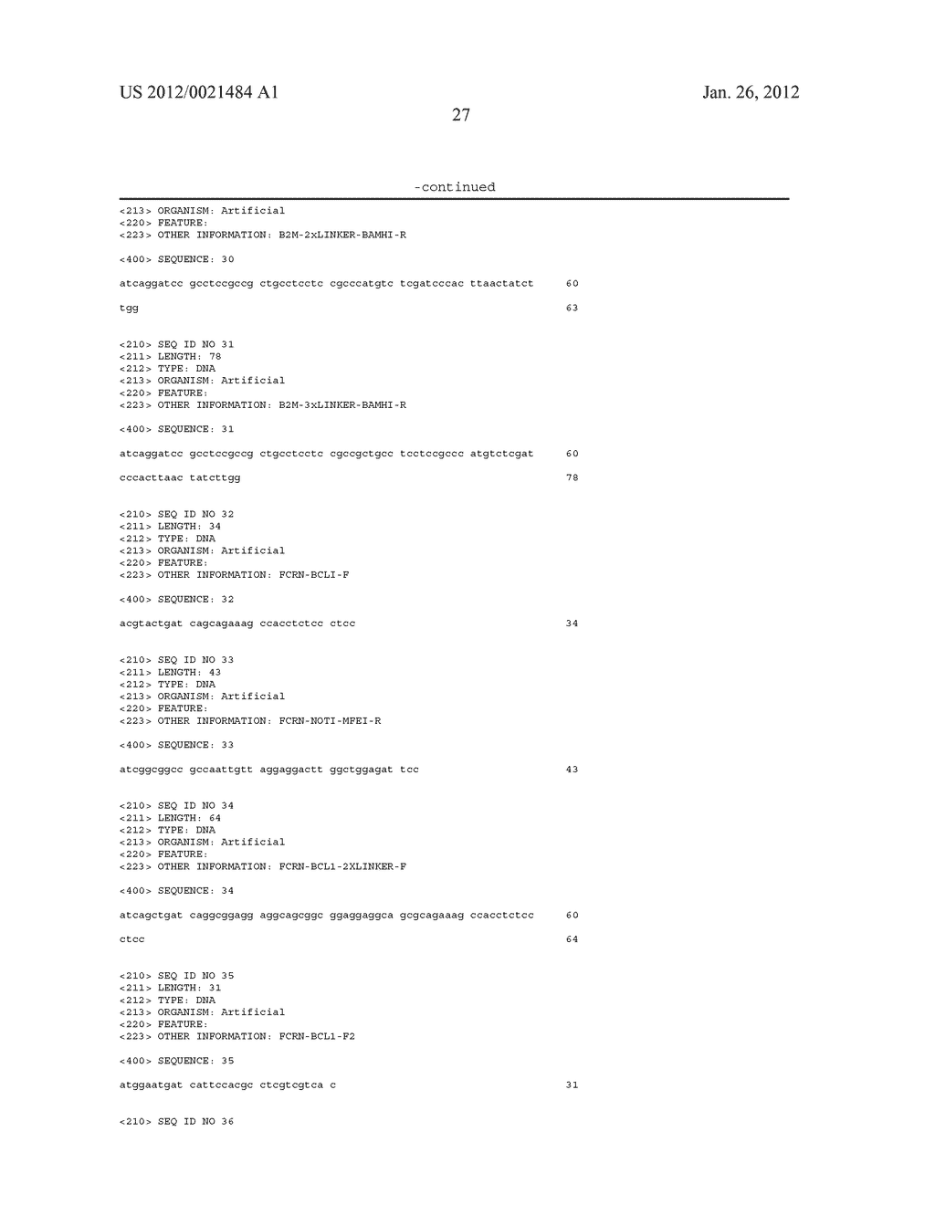 Recombinant FcRn and Variants Thereof for Purification of Fc-Containing     Fusion Proteins - diagram, schematic, and image 39