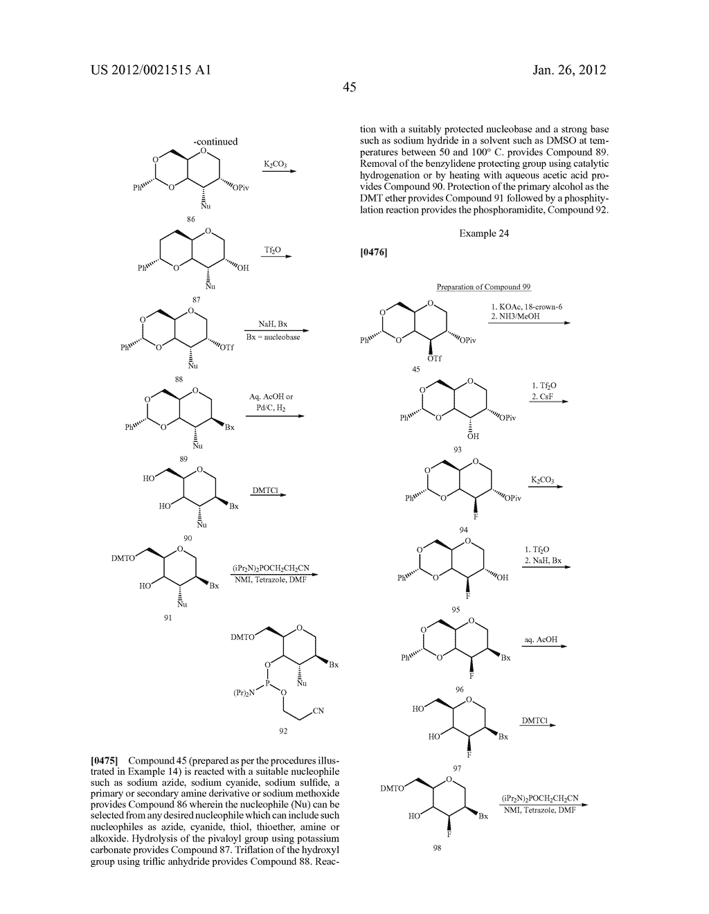 OLIGOMERIC COMPOUNDS AND METHODS - diagram, schematic, and image 46