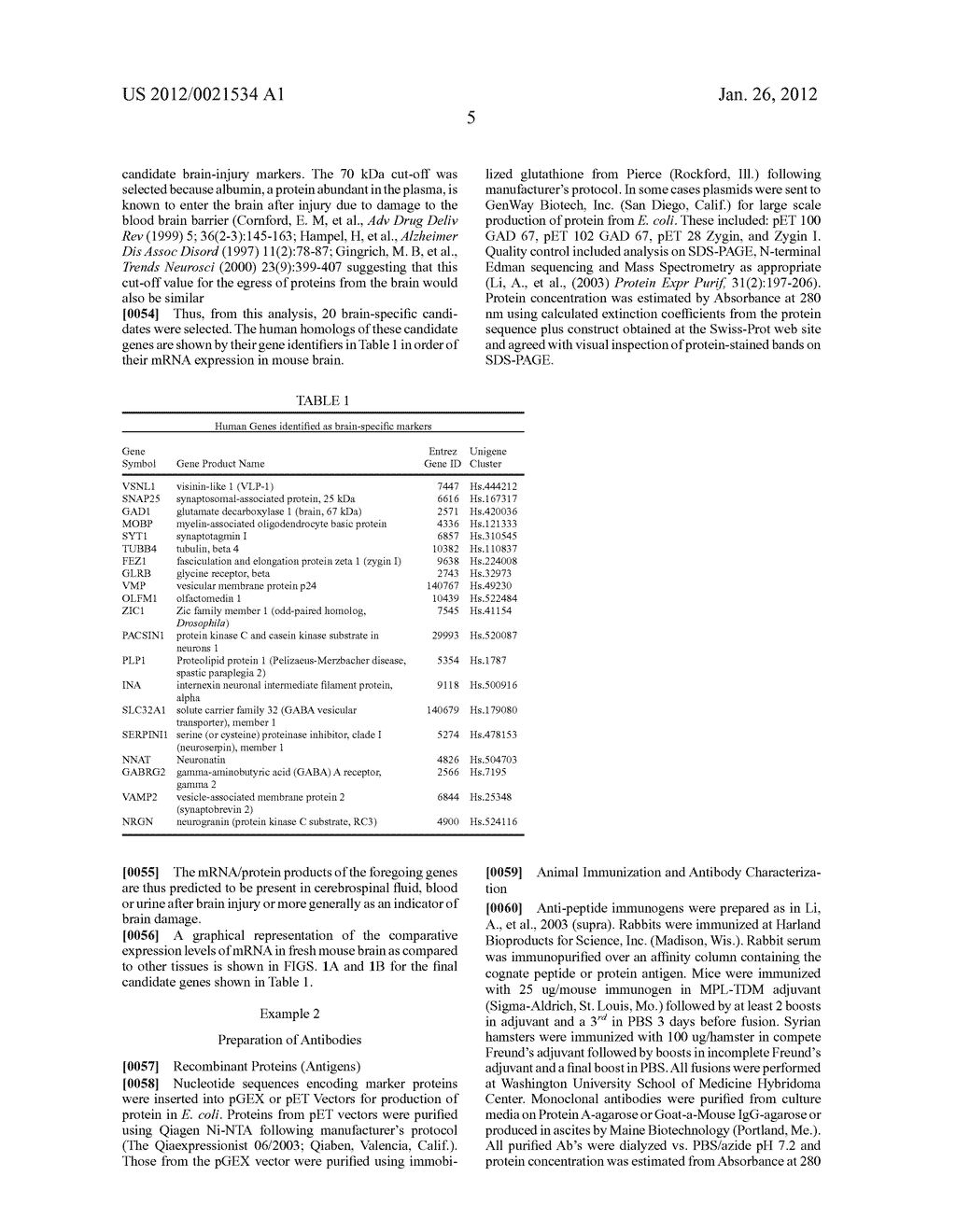 MARKERS FOR BRAIN DAMAGE - diagram, schematic, and image 32