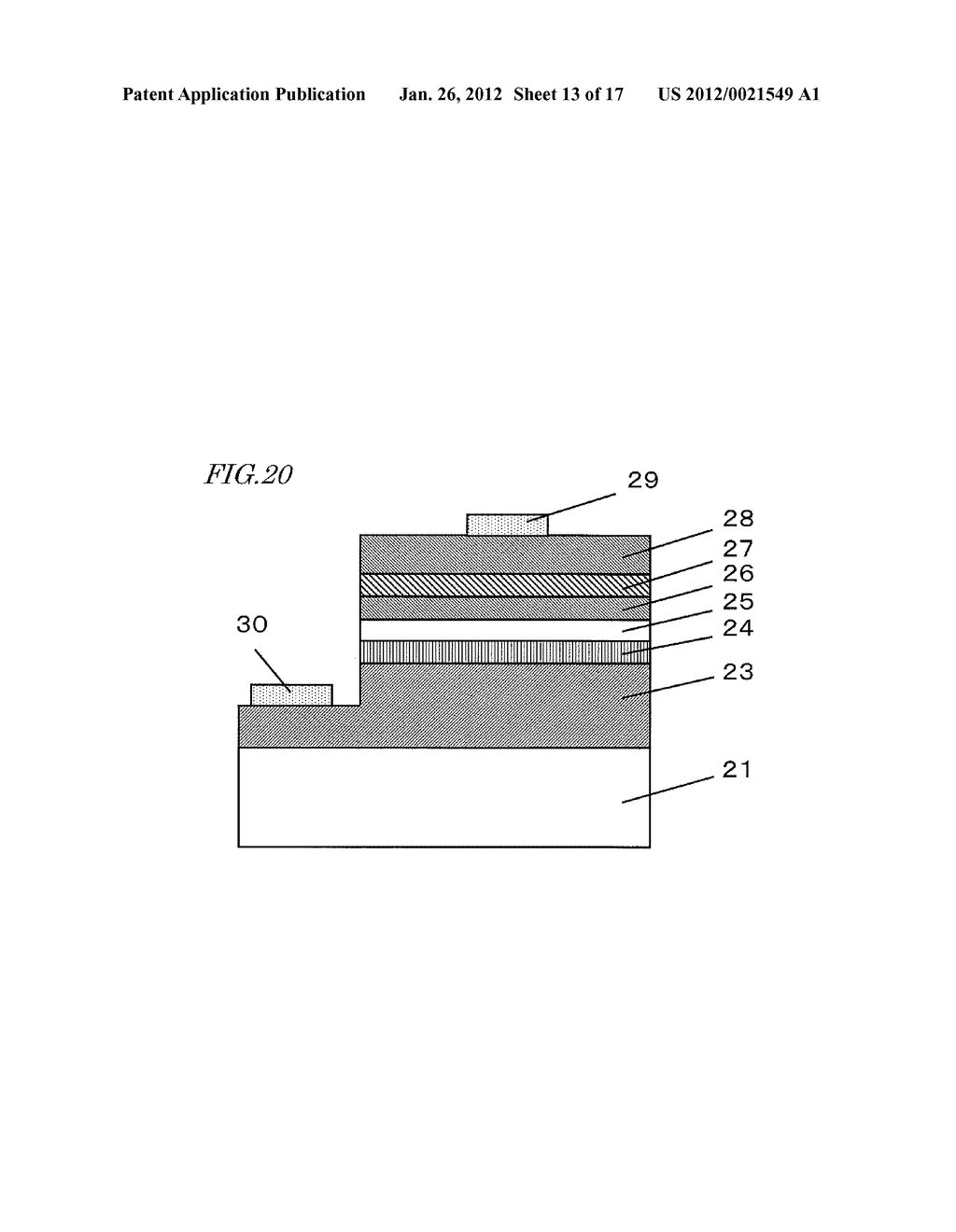 METHOD FOR GROWING CRYSTALS OF NITRIDE SEMICONDUCTOR, AND PROCESS FOR     MANUFACTURE OF SEMICONDUCTOR DEVICE - diagram, schematic, and image 14