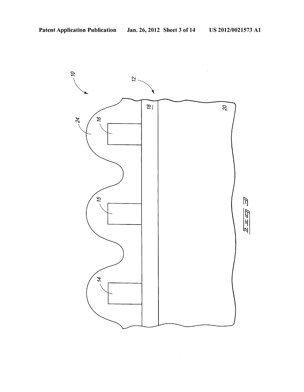 Methods Of Forming An Array Of Memory Cells, Methods Of Forming A     Plurality Of Field Effect Transistors, Methods Of Forming Source/Drain     Regions And Isolation Trenches, And Methods Of Forming A Series Of Spaced     Trenches Into A Substrate - diagram, schematic, and image 04