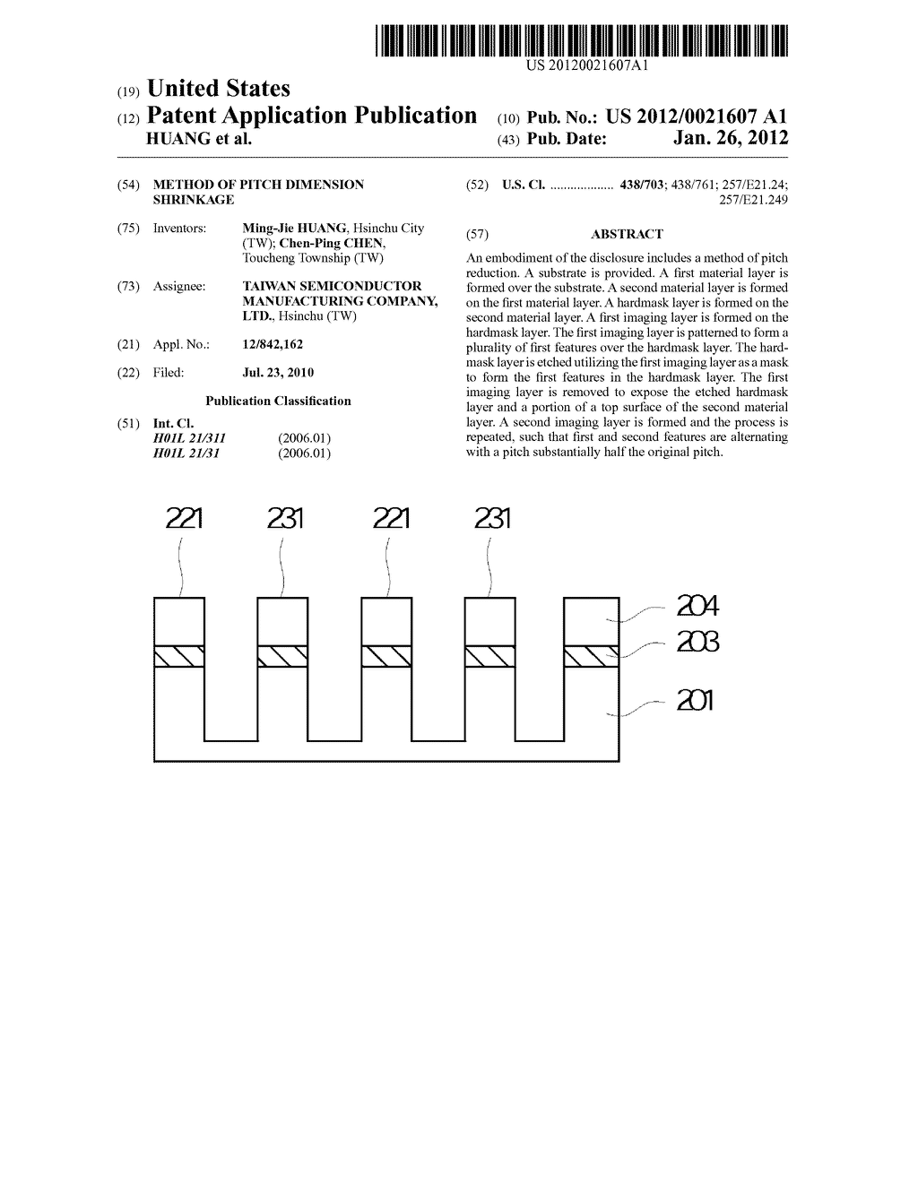 METHOD OF PITCH DIMENSION SHRINKAGE - diagram, schematic, and image 01