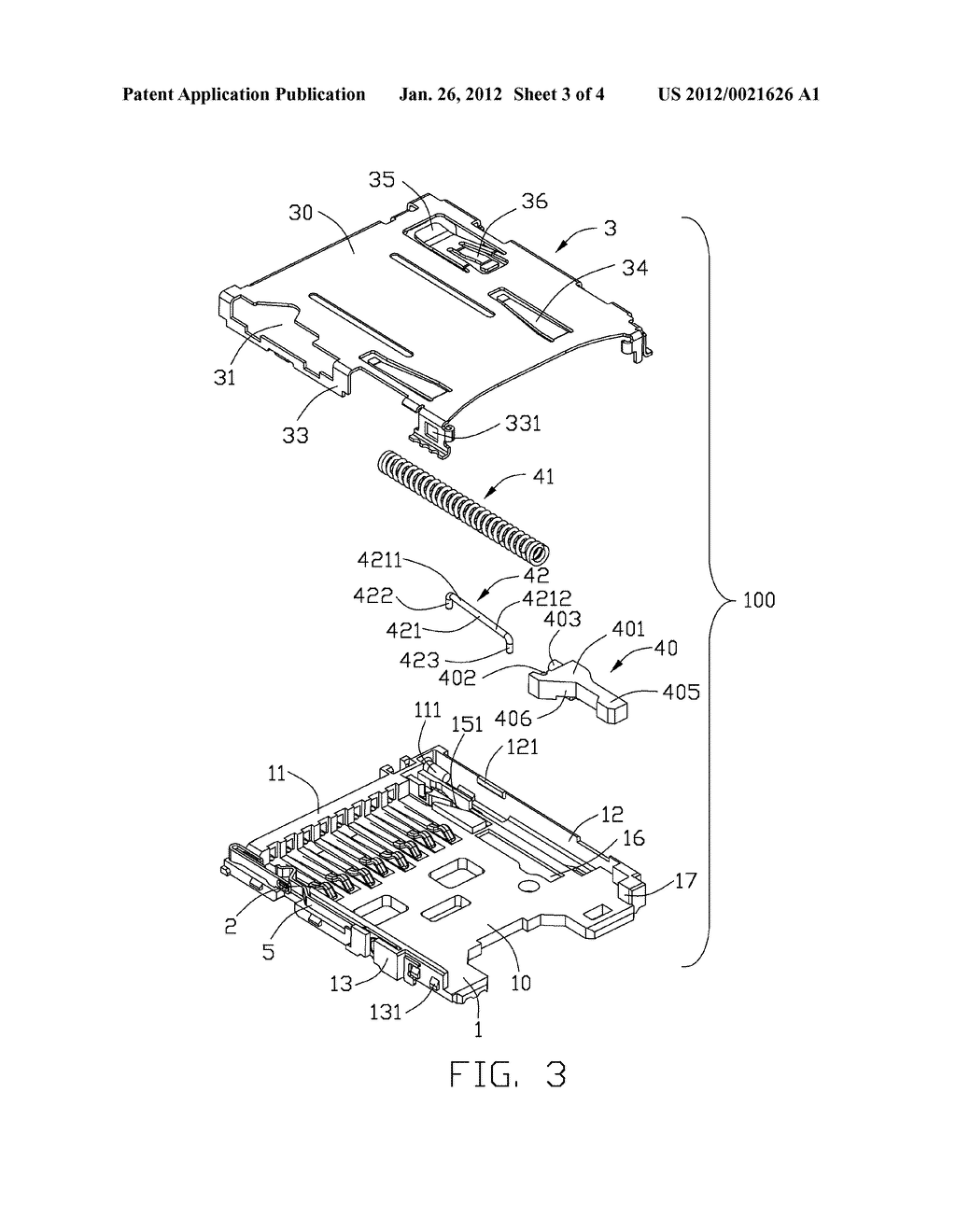 ELECTRICAL CARD CONNECTOR HAVING IMPROVED SPRING MEMBER - diagram, schematic, and image 04