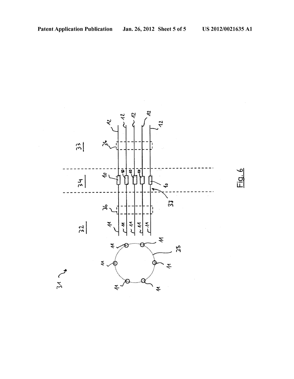 DEVICE FOR CONNECTING A FIRST ELECTRIC CABLE TO A SECOND ELECTRIC CABLE,     DISTRIBUTOR ARRANGEMENT AND AIR- OR SPACECRAFT - diagram, schematic, and image 06