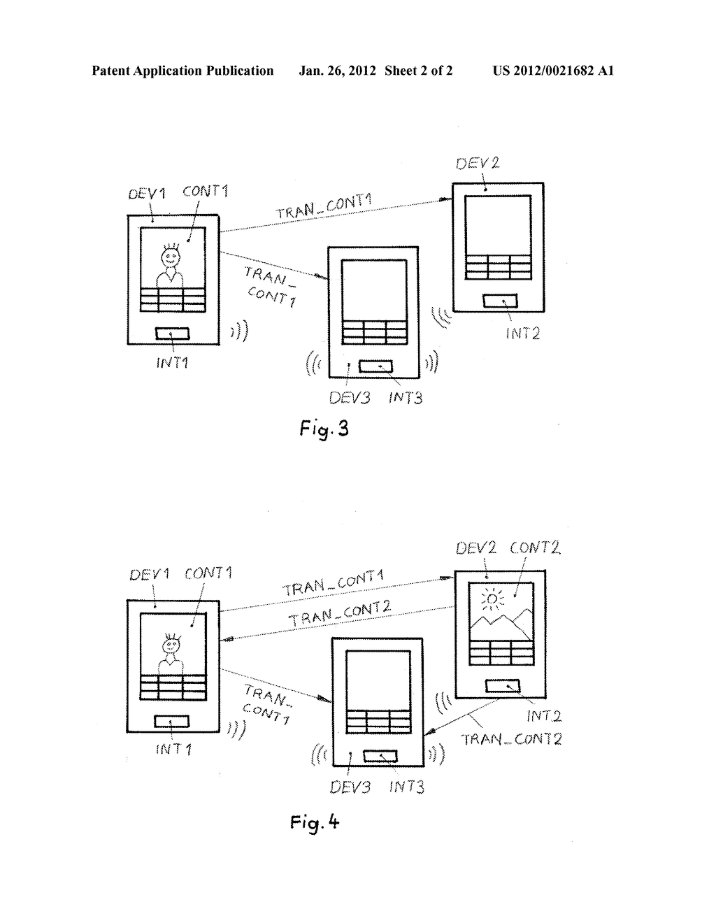 METHOD OF AND DEVICE FOR TRANSFERRING CONTENT - diagram, schematic, and image 03