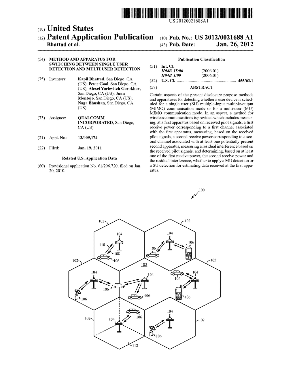 METHOD AND APPARATUS FOR SWITCHING BETWEEN SINGLE USER DETECTION AND MULTI     USER DETECTION - diagram, schematic, and image 01