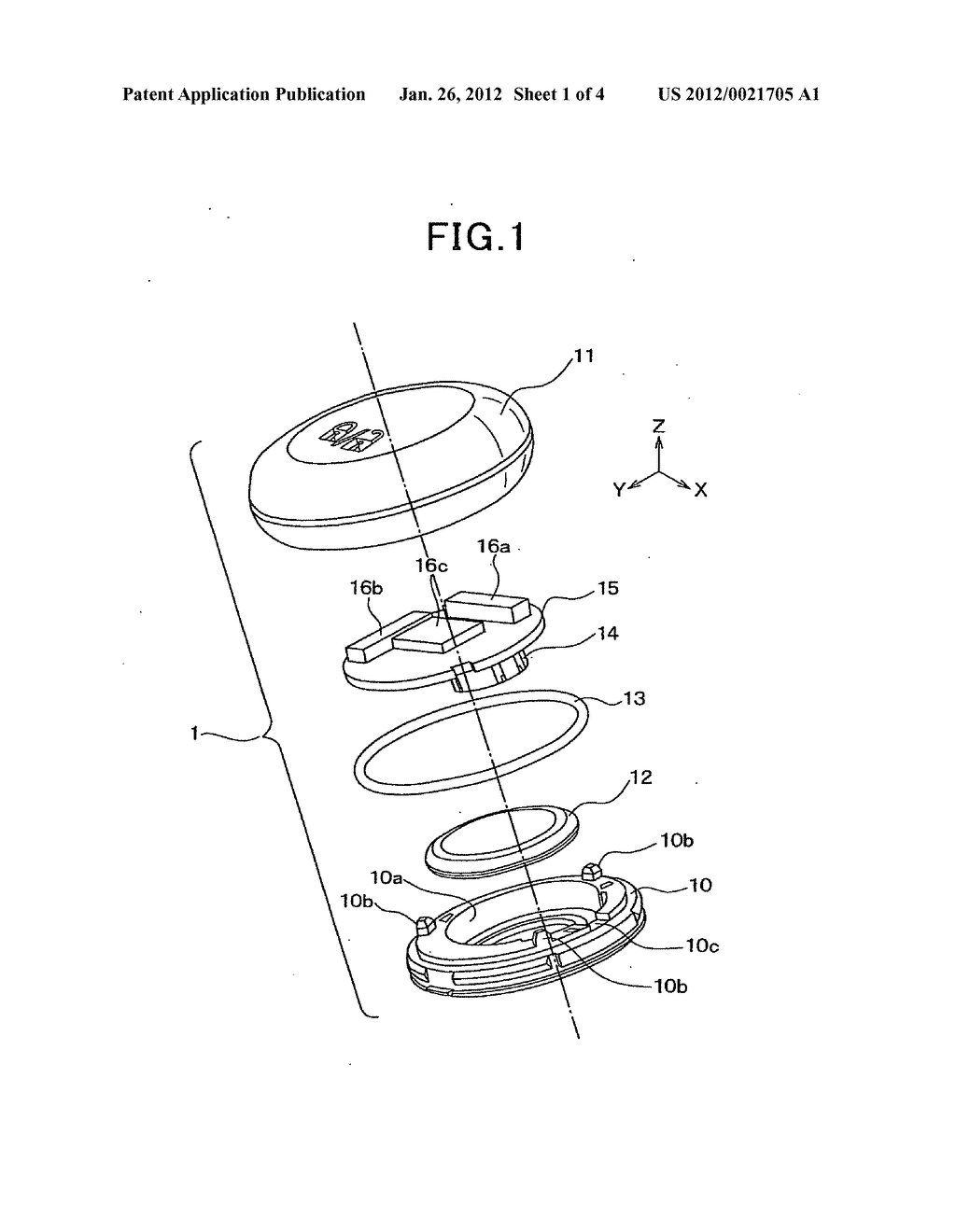 Portable transmitter powered by button battery - diagram, schematic, and image 02