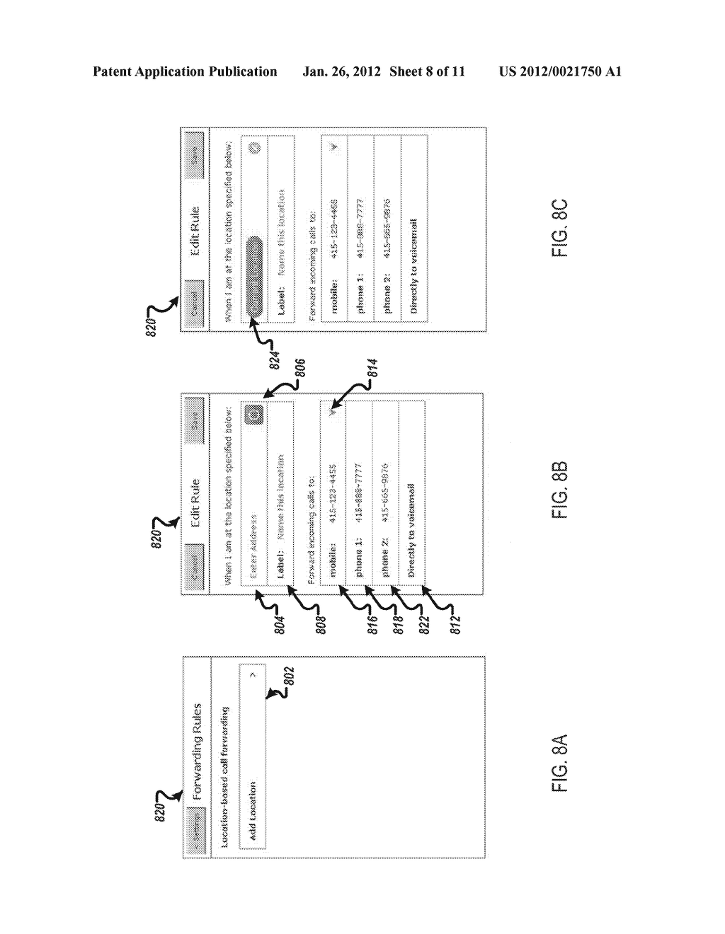 Centralized Status Server for Call Management of Location-Aware Mobile     Devices - diagram, schematic, and image 09